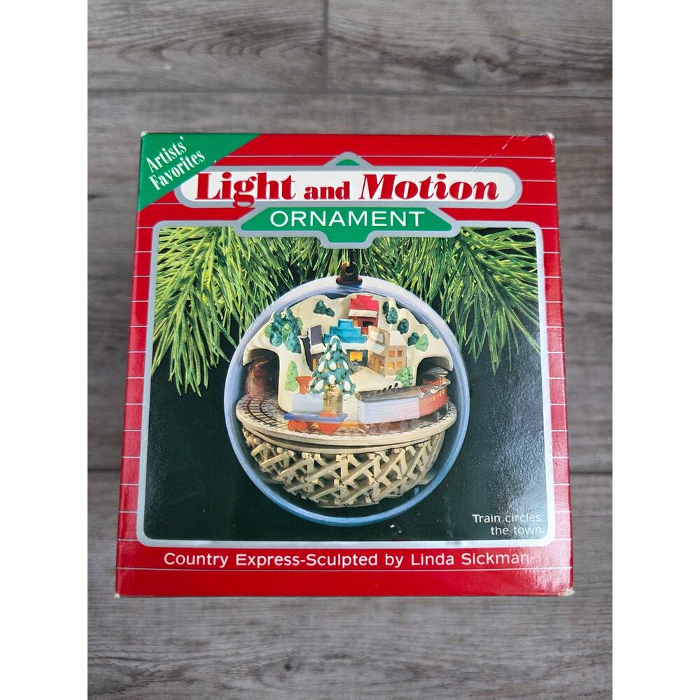 Vintage 1989 Hallmark Light and Motion "Country Express" Christmas‎ Ornament